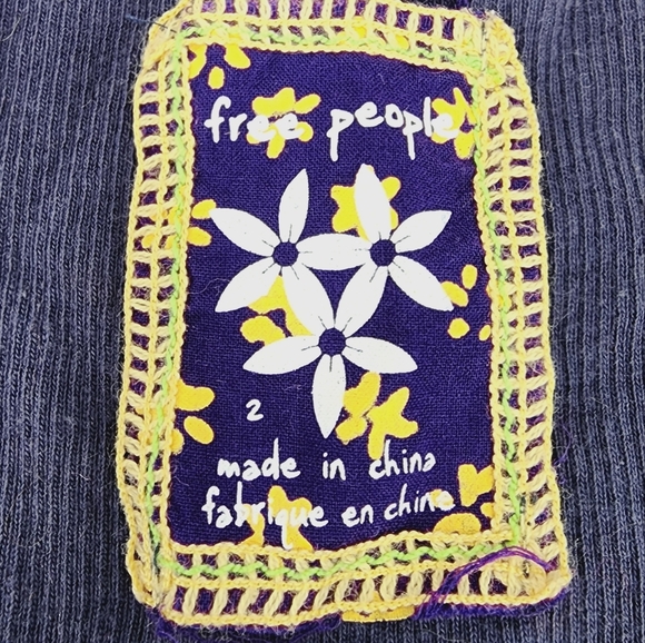 Free People Bohemian V Neck Tank Top Floral Print Spaghetti Strap 2 - Picture 5 of 6